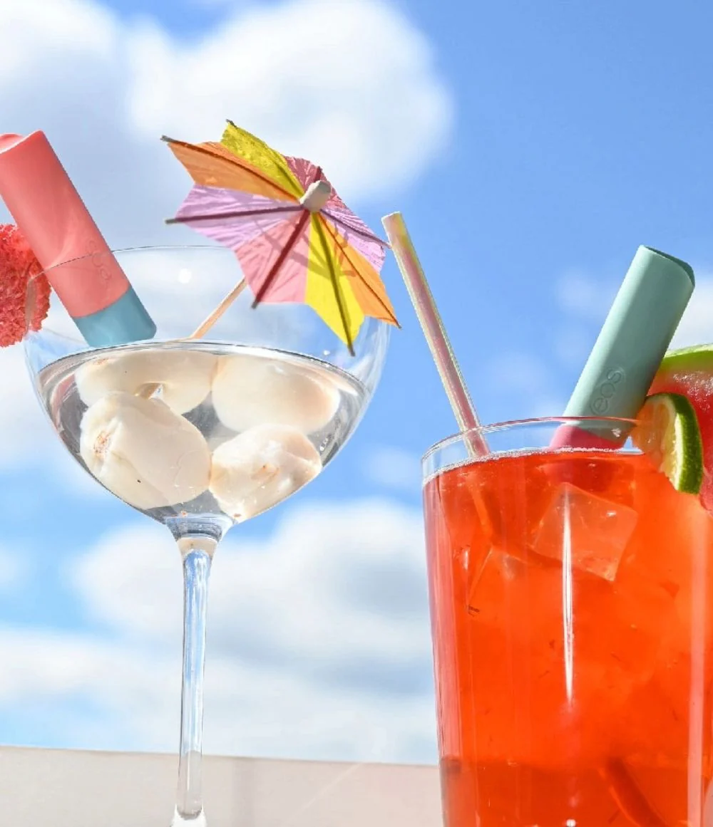 Watermelon Frosé & Lychee Martini 2-Pack Lip Balm - eos